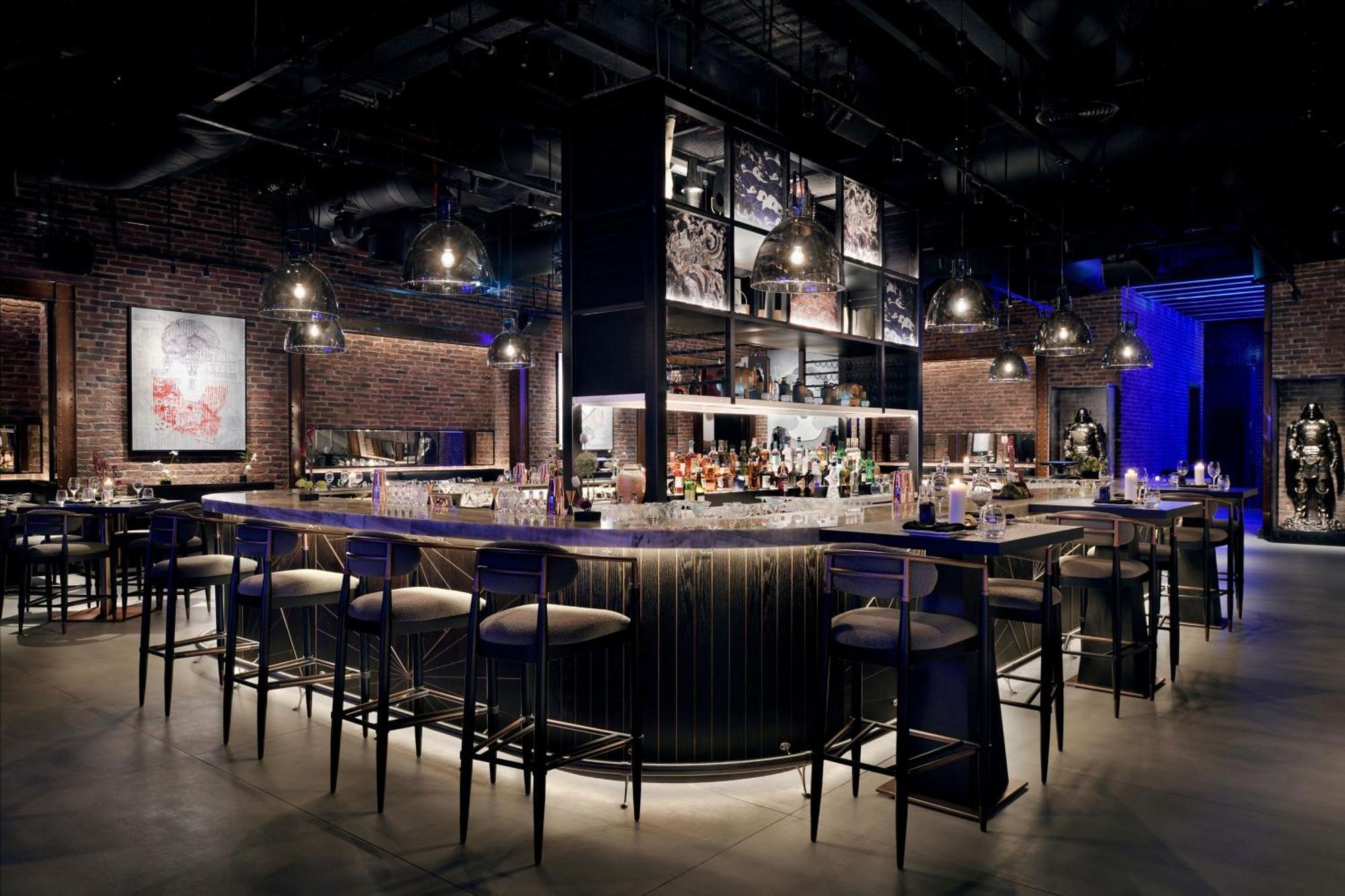 Marriott Resort Palm Jumeirah, Dubai Exterior foto The bar at the restaurant